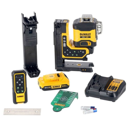 Dewalt DCLE34035D1 Akülü Uzaktan Kumandalı Yeşil Işın Lazer 3x360 18V 2.0Ah