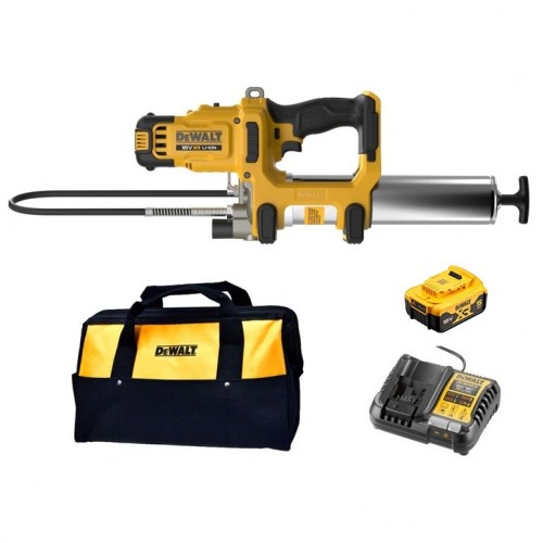 Dewalt DCGG581P1 Akülü Gres Tabancası Kömürsüz 2 Hızlı Kömürsüz 18V 5.0Ah 