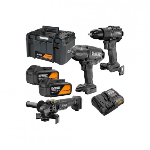 Dewalt Mclaren DCK3222MP2T Üçlü Set (Matkap + Taşlama + Somun Sıkma) 18v 5Ah 
