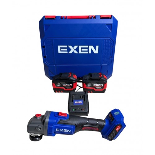 Exen En 456 Ats Kömürsüz Akülü Avuç Taşlama 125mm 21V 6 Ah