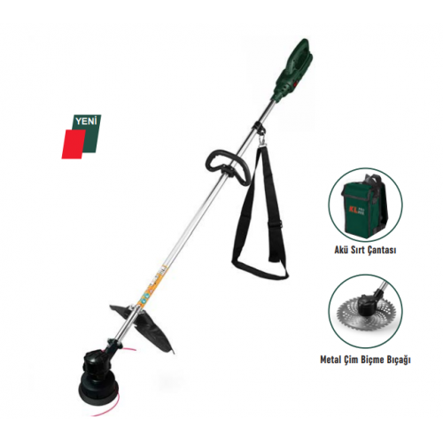 KL PRO KLCBM24B-20 AKÜLÜ ÇİM BİÇME TIRPAN MİSİNALI VE TESTERELİ 20AH