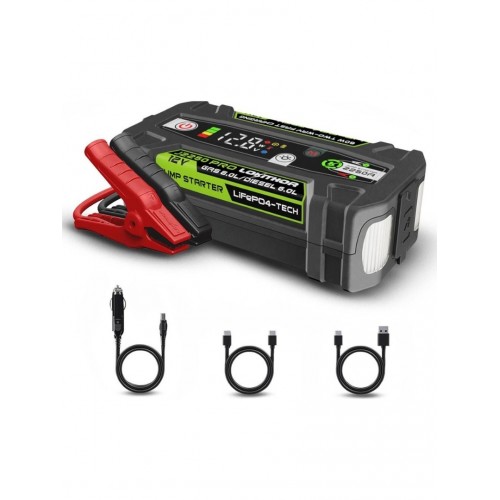 Lokithor J2250PRO 12V 2250AMP Lifepo4 Akıllı Akü Takviye + Powerbank + LED Lamba