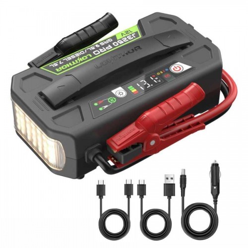 Lokithor J3250PRO Akıllı Akü Takviye + Powerbank + Led Lamba 12V 3250Amp LiFePO4
