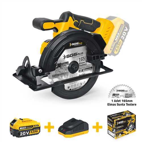 SGS 5541 AKÜLÜ SUNTA KESME MAKİNESİ SETİ 165 MM 1*4.0 Ah (KÖMÜRSÜZ MOTOR)