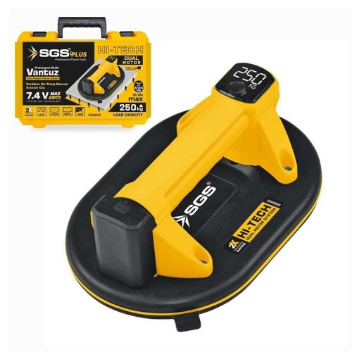 SGS 5422 Akülü Vakumlu Vantuz 7.4V 2.0 Ah (250Kg)