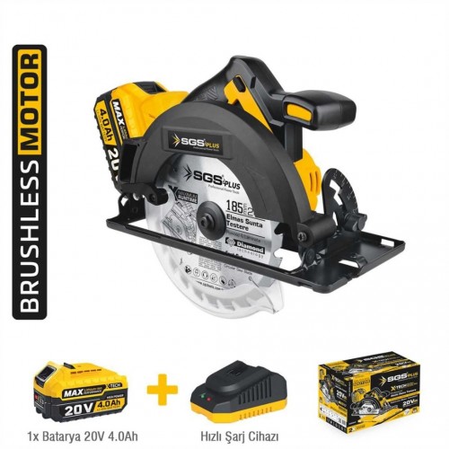 Sgs 5542 Akülü Sunta Kesme Makinesi Seti 185 Mm 1x4.0 Ah (Kömürsüz Motor)