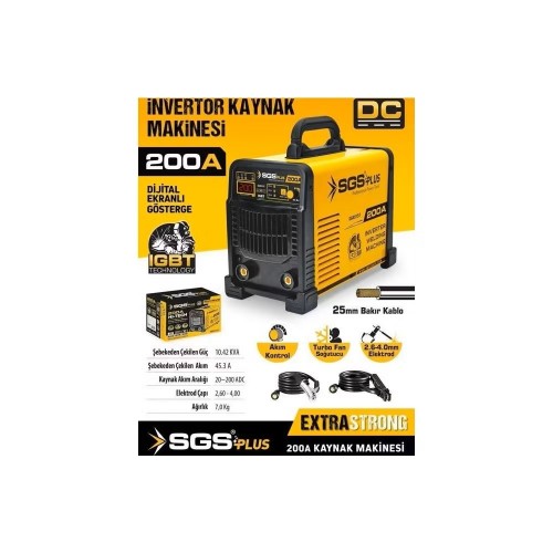 Sgs 5157 İnvertör Kaynak Makinesi 200A