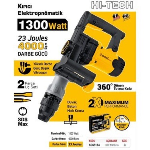 SGS 5184 Sds Max Kırıcı 1300 Watt