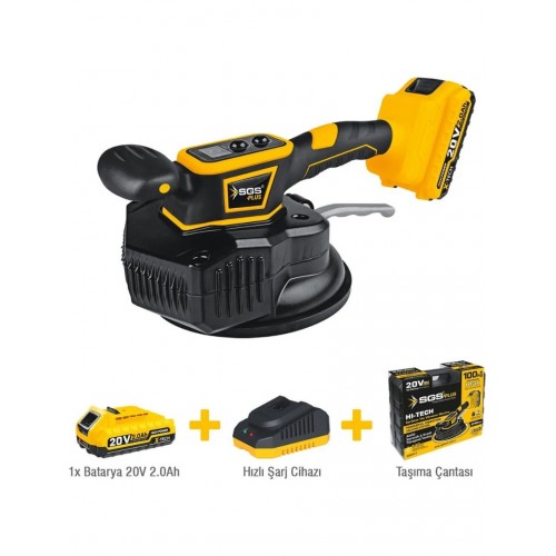 SGS 5417 Akülü Seramik Granit Titreşimli Tokmak Vantuz 100 kg 20V 1*2.0 Ah