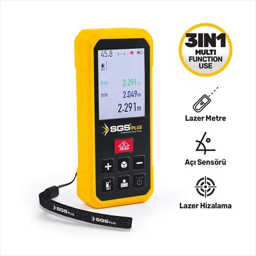 SGS 5476 LAZER METRE 100 MT + HİZALAMA + SU TERAZİ 3 IN 1