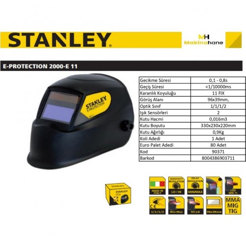 Stanley Kaynak Maskesi Kolormatik E-Protectıon 2000-E 