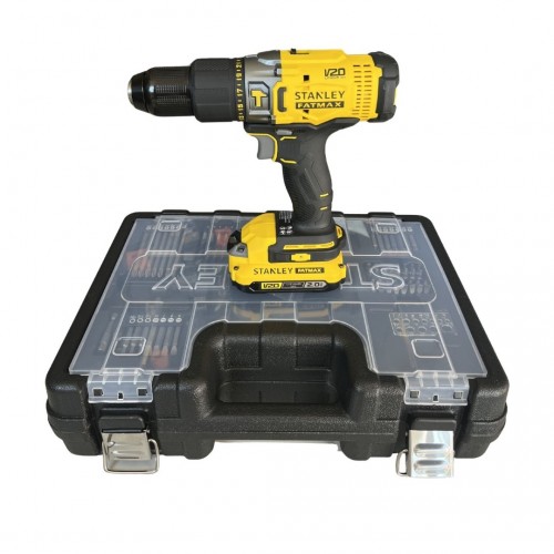 Stanley SCD718D2A Aksesuarlı Akülü Darbeli Matkap V20 18V 2.0AH