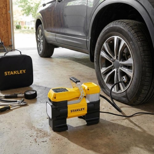 STANLEY SXIF0001 Dijital Basınç Göstergeli Lastik Şişirme Pompası + Led Lamba 12Volt 150 PSI