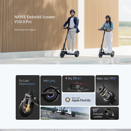 Navee V50i Pro 2 Elektrikli Scooter