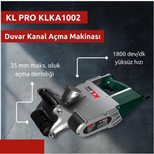 KLpro KLKA1002 Kanal Açma Beton Kazma 35mm 1450Watt