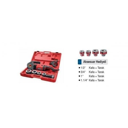 Proter Pr 1710 Elektrikli El Tipi Boru Pafta Makinesi 1/2-1.1/4''